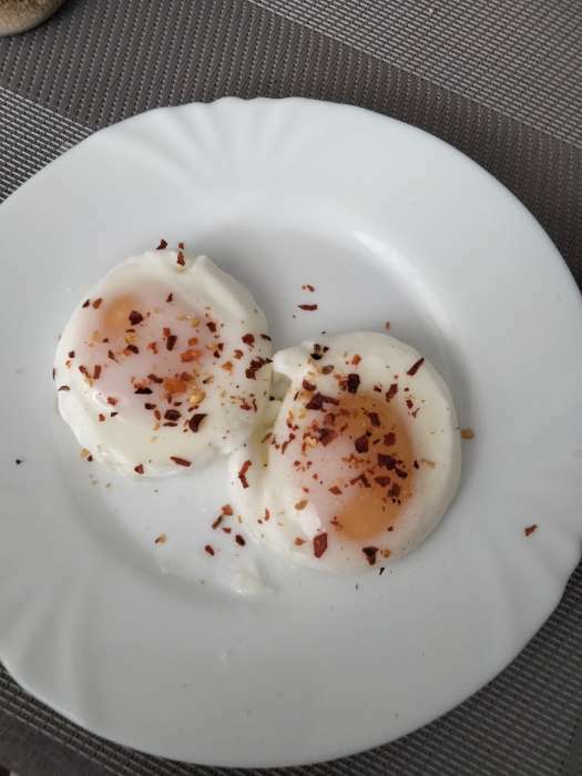 Фотография покупателя товара Контейнер для приготовления яиц в СВЧ-печи «Глазунья», (для 2 яиц)