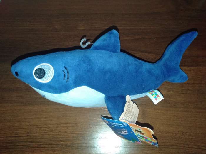Фотография покупателя товара Мягкая игрушка «Акуленок» 30 см, музыкальная - Фото 1