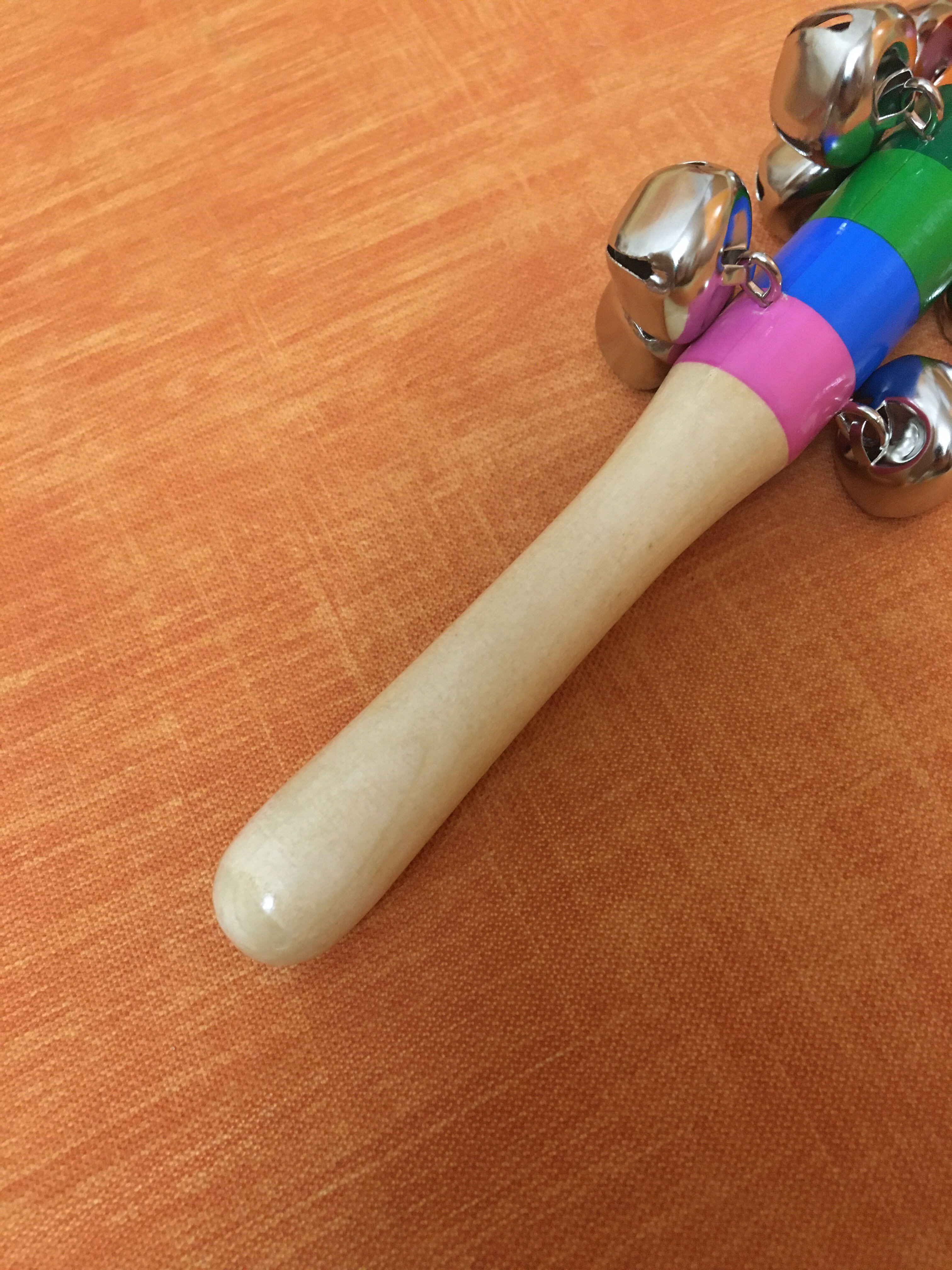 Фотография покупателя товара Деревянная музыкальная игрушка «Бубенцы радуга» 18 см - Фото 7