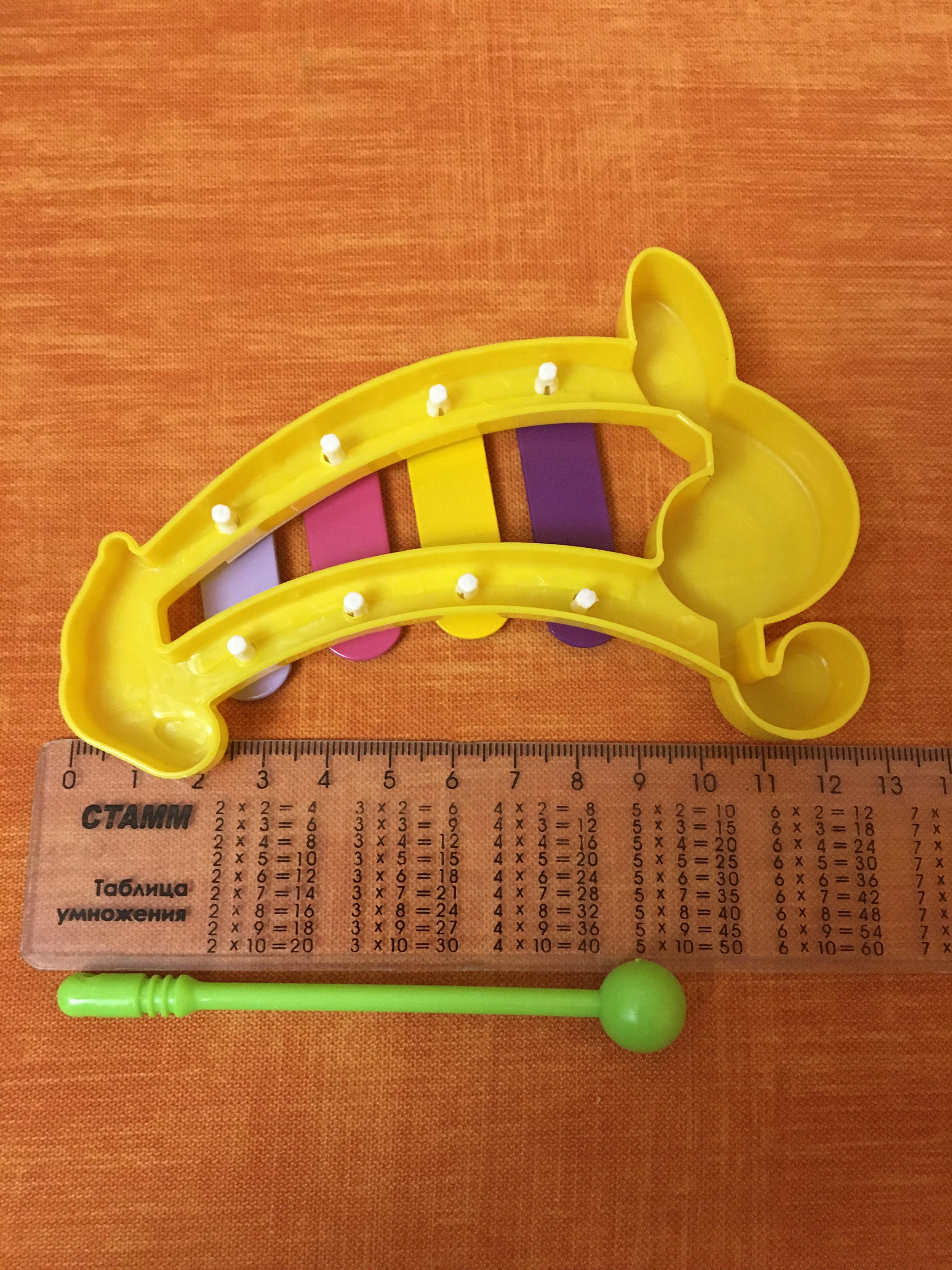 Фотография покупателя товара Игрушка музыкальная-металлофон «Нотка», цвета МИКС