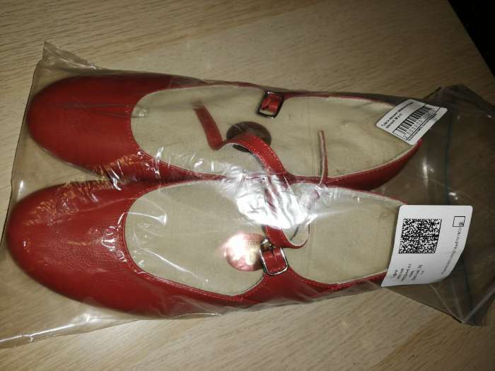 Фотография покупателя товара Туфли народные женские, длина по стельке 24 см, цвет красный