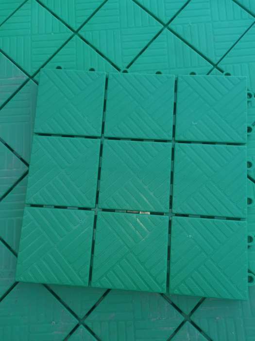 Фотография покупателя товара Модульное покрытие, 30 × 30 см, пластик, зелёное, 1 шт.