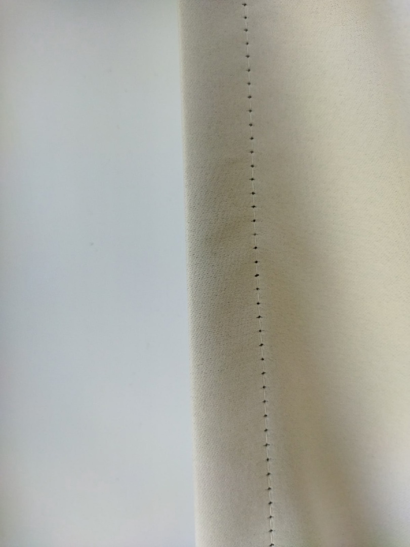 Фотография покупателя товара Штора портьерная «Этель» 250×265 см, двусторонний блэкаут, цвет Белый, пл. 240 г/м², 100% п/э - Фото 2