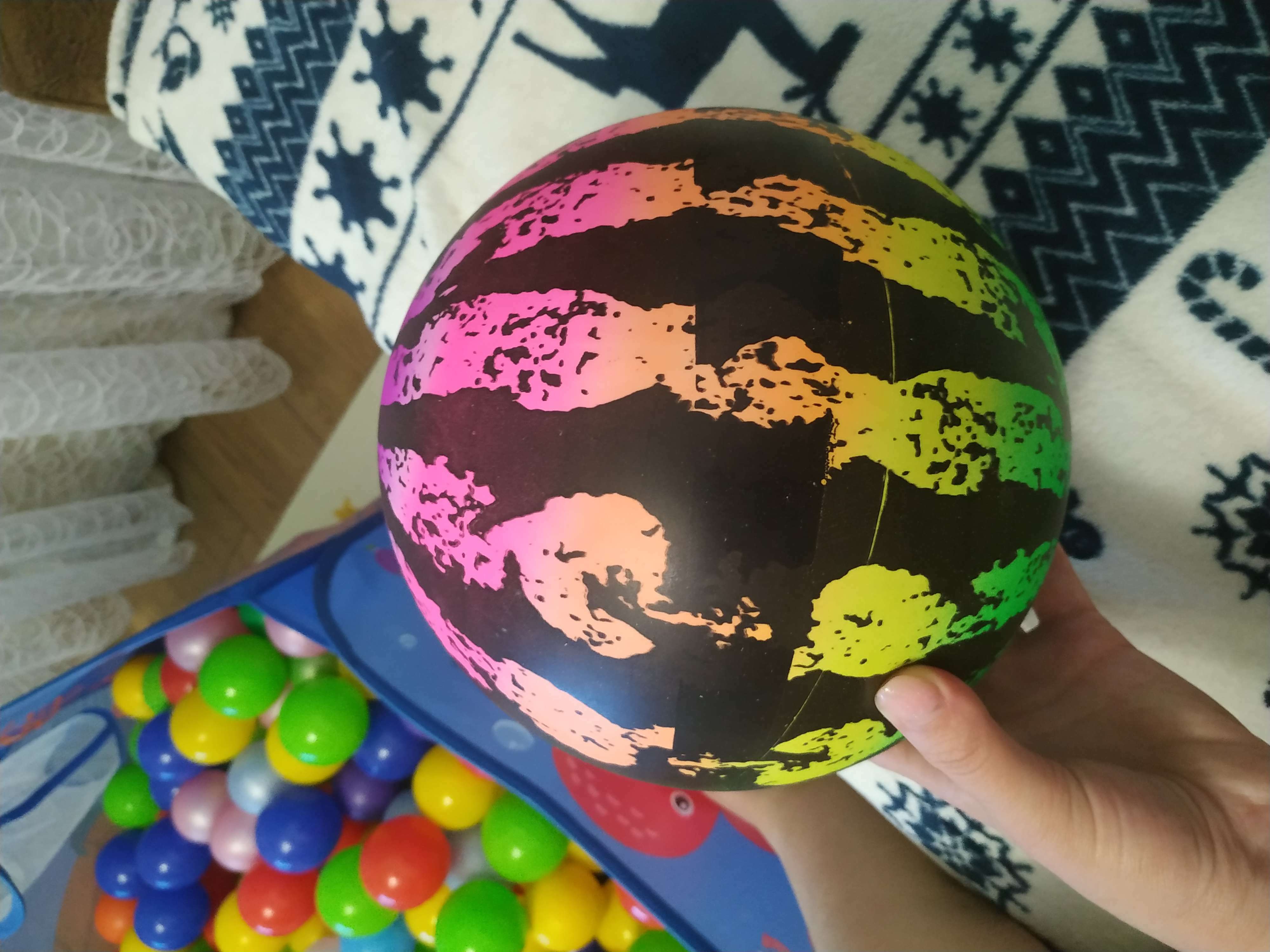 Фотография покупателя товара Мяч детский «Арбуз», d=22 см, 70 г