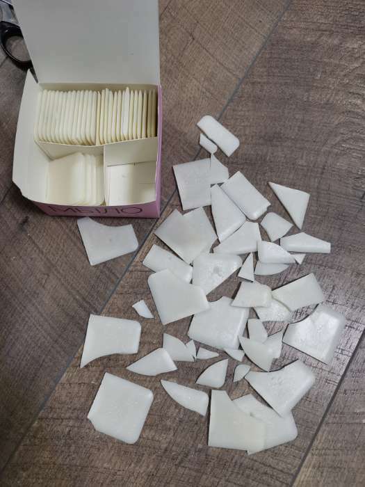 Фотография покупателя товара Мыло портновское, исчезающее, 4 × 4 см, 50 шт, цвет белый - Фото 8
