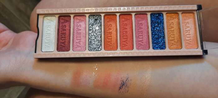 Фотография покупателя товара Палетка теней для век с шиммером 10 цветов - Фото 1