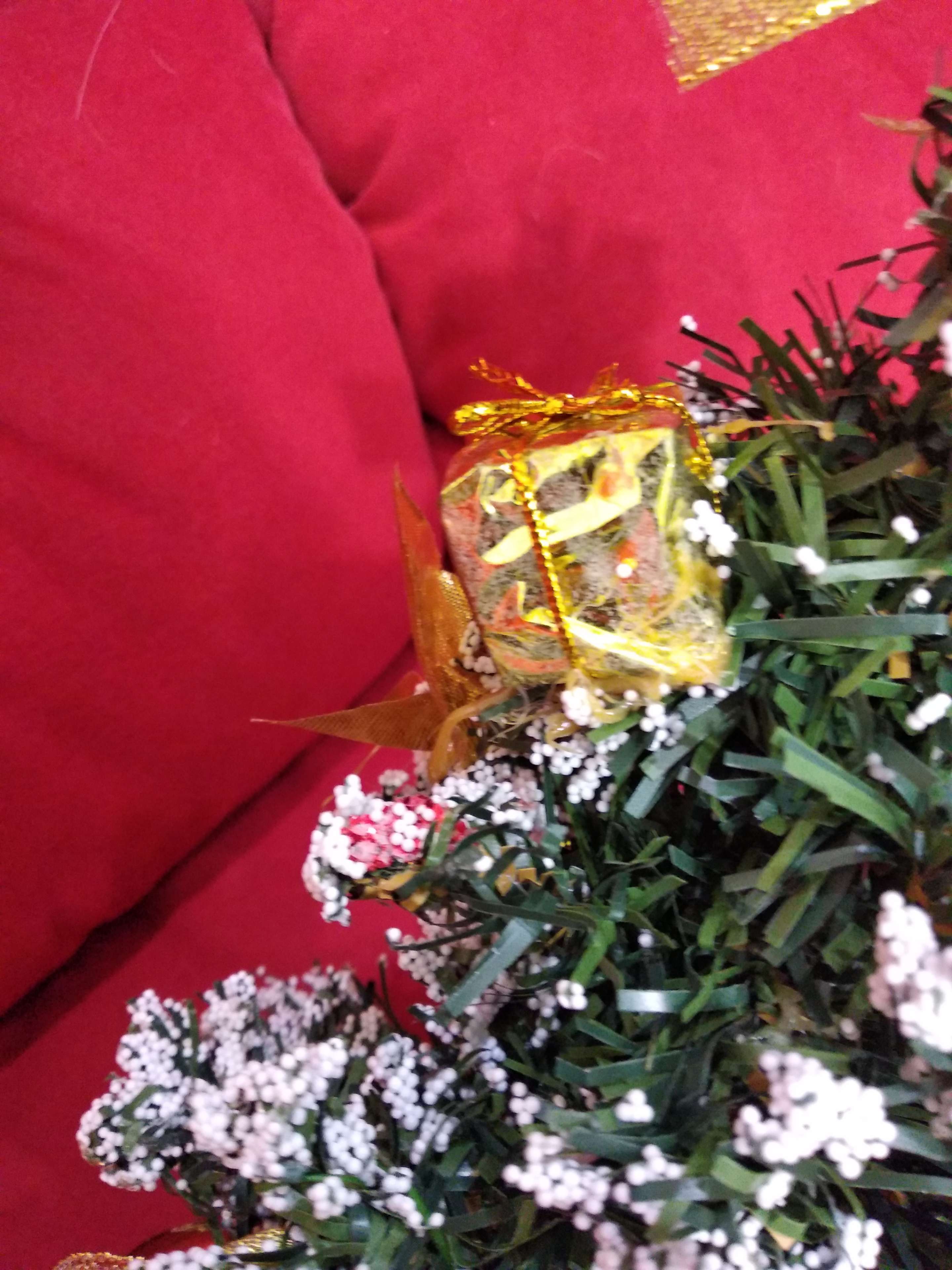 Фотография покупателя товара Ёлка декор "Новогодний восторг" 30 см, красная пуансетия - Фото 9