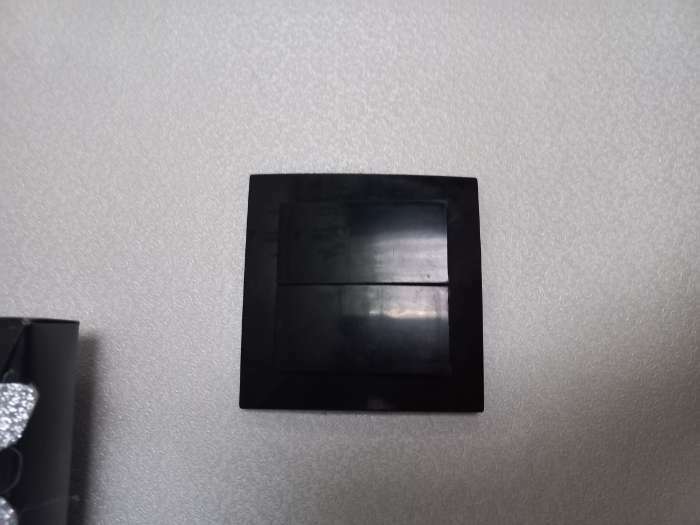 Фотография покупателя товара Выключатель "Элект" VS 56-232-Ч, 2 клавиши, скрытый, черный - Фото 1