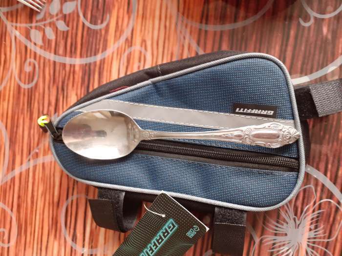 Фотография покупателя товара Велосумка под раму Graffiti-МАСТЕР, малая, цвет оранжевый - Фото 1