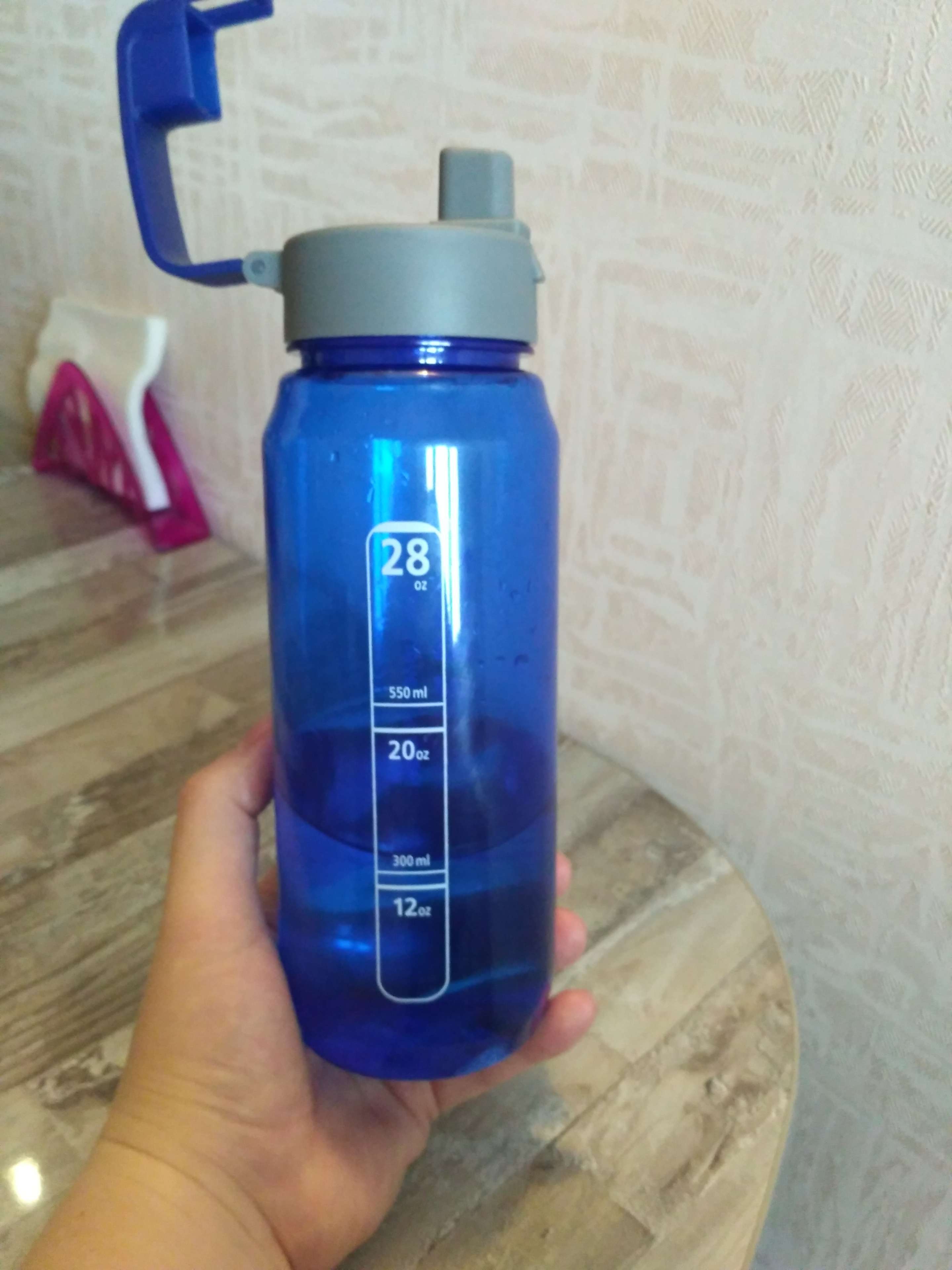Фотография покупателя товара Бутылка для воды, 850 мл, "Заряд энергии", 23 х 7 см, синяя - Фото 2