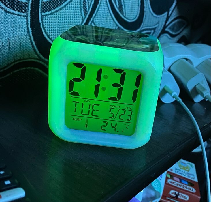 Фотография покупателя товара Часы - будильник электронные детские "Зайка" настольные, с подсветкой, 8 х 8 см, ААА 7533414