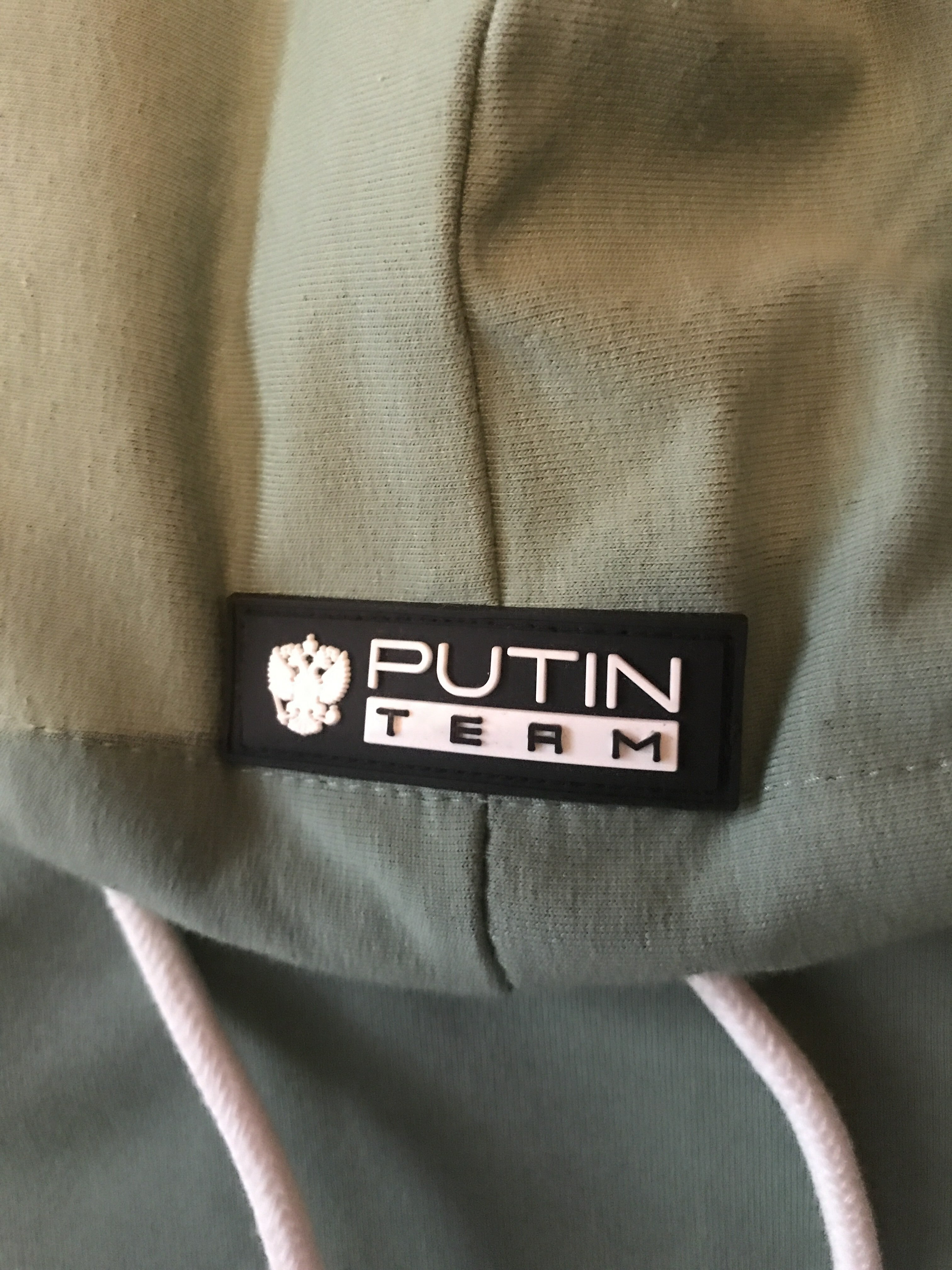 Фотография покупателя товара Толстовка Putin team, зелёная, размер 50-52 - Фото 1