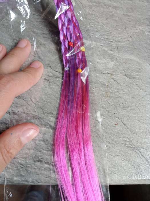 Фотография покупателя товара Резинки для волос , детские , цветные косички «Лови волну», d= 4 см. - Фото 4