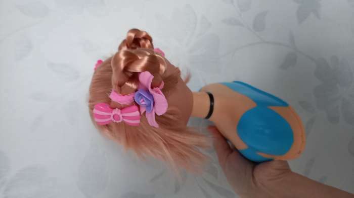 Фотография покупателя товара Кукла-манекен для создания причёсок «Бетси», с аксессуарами - Фото 4