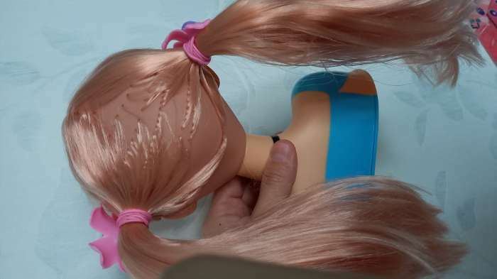 Фотография покупателя товара Кукла-манекен для создания причёсок «Бетси», с аксессуарами - Фото 2