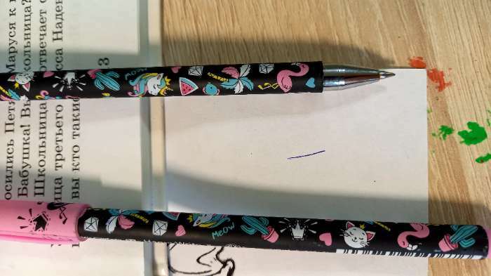 Фотография покупателя товара Ручка шариковая HappyWrite "Единорожки", 0,5 мм, синие чернила, МИКС