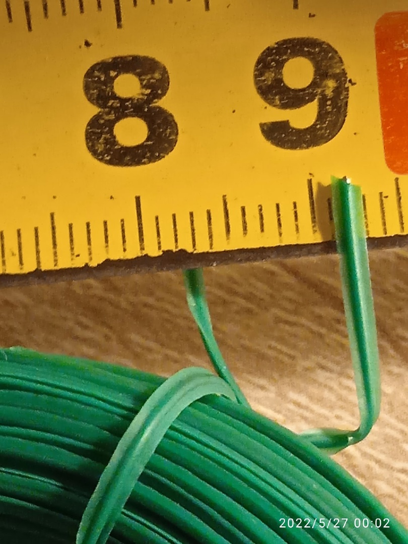 Фотография покупателя товара Проволока подвязочная, 20 м, толщина 2 мм, зелёная