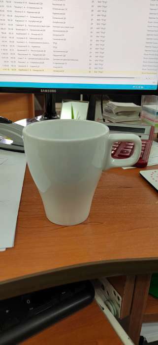 Фотография покупателя товара Кружка керамическая Доляна Coffee break, 280 мл, цвет белый - Фото 4