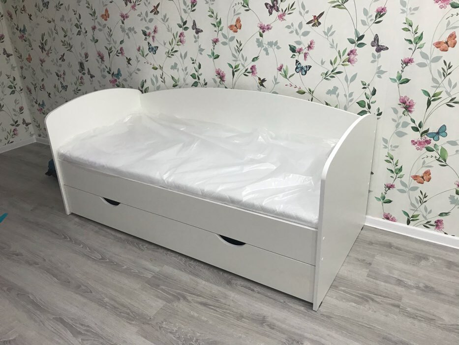 Фотография покупателя товара Кровать «Бейли», 700 × 1900 мм, с ортопедическим основанием, цвет белый - Фото 42