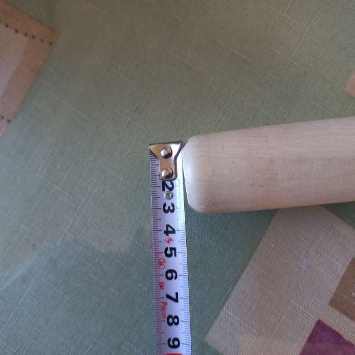 Фотография покупателя товара Толкушка «Картофелемялка», 24,5×4,5 см, диаметр рабочей части 3,5 см, бук