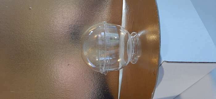 Фотография покупателя товара Крышка пластиковая одноразовая ПЭТ купольная, с отверстием для трубочки, d=9,5 см, цвет прозрачный - Фото 2