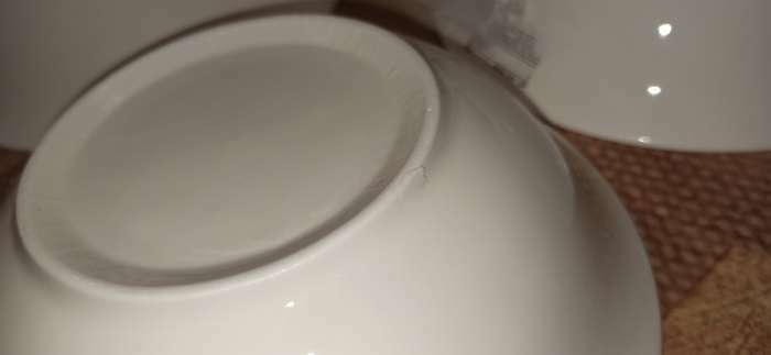 Фотография покупателя товара Тарелка фарфоровая глубокая Доляна White Label, 950 мл, d=20 см, цвет белый