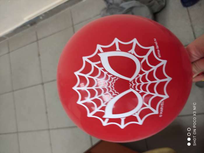 Фотография покупателя товара Воздушные шары "Spider-man", Человек-паук, 12 дюйм (набор 5 шт) - Фото 1