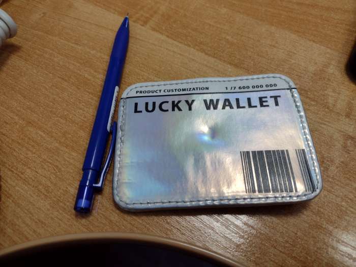 Фотография покупателя товара Картхолдер Lucky wallet с зажимом, 10 х 7,5 см
