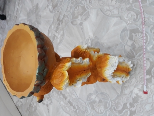 Фотография покупателя товара Садовая фигура-поилка "Три белки с орехом" Хорошие сувениры из полистоуна, 22х40см, большая