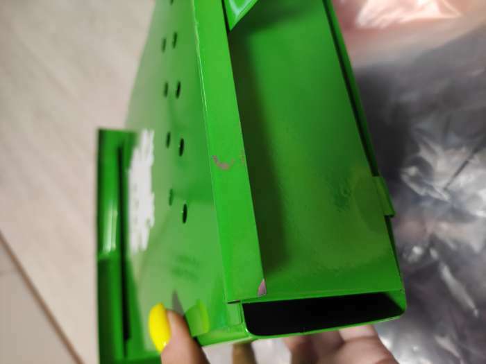 Фотография покупателя товара Ящик почтовый без замка (с петлёй), вертикальный, «Домик», МИКС