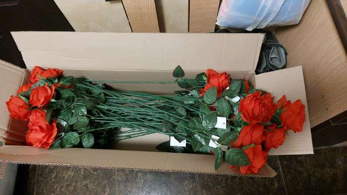 Фотография покупателя товара Цветы искусственные "Роза Глория" 9х60 см, белый - Фото 9