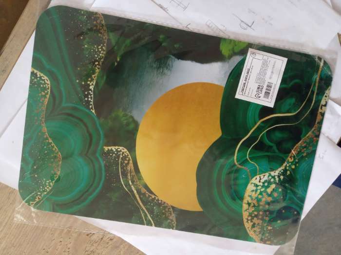Фотография покупателя товара Доска разделочная «Малахит», пластик, 30 × 20 см