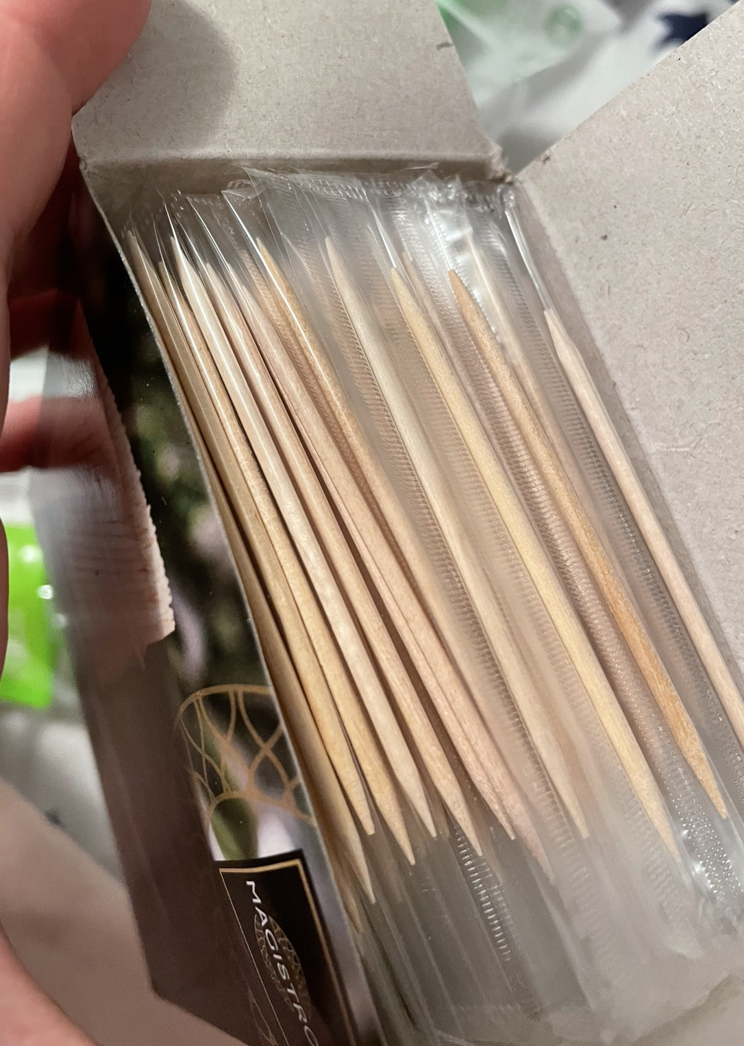 Фотография покупателя товара Зубочистки из берёзы Magistro, 500 шт, ментоловые, в индивидуальной упаковке, картонная коробка - Фото 9