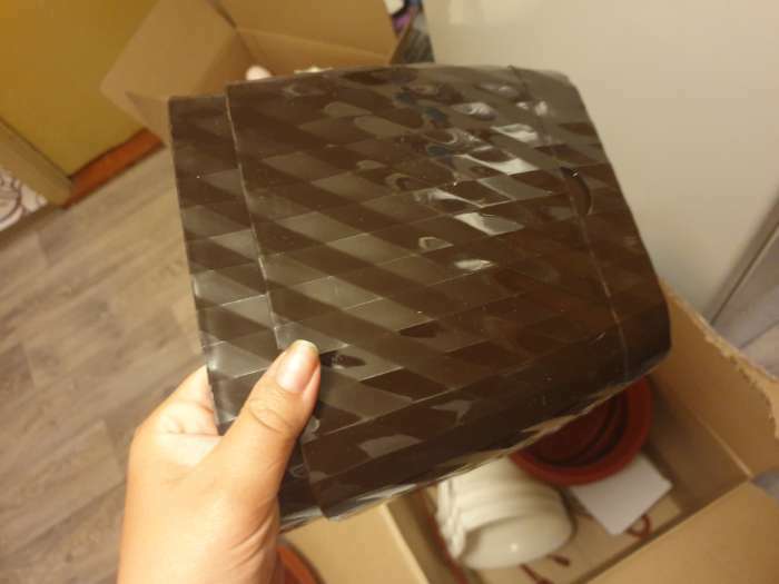 Фотография покупателя товара Горшок с поддоном «Классика», 15 л, цвет шоколадный