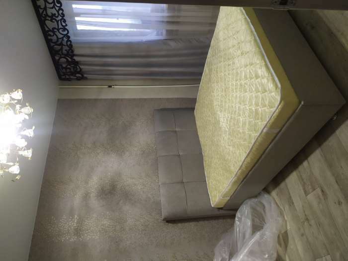 Фотография покупателя товара Кровать «Пантеон» без ПМ, 140×200 см, премиум рогожка, цвет дымчатый кварц - Фото 1