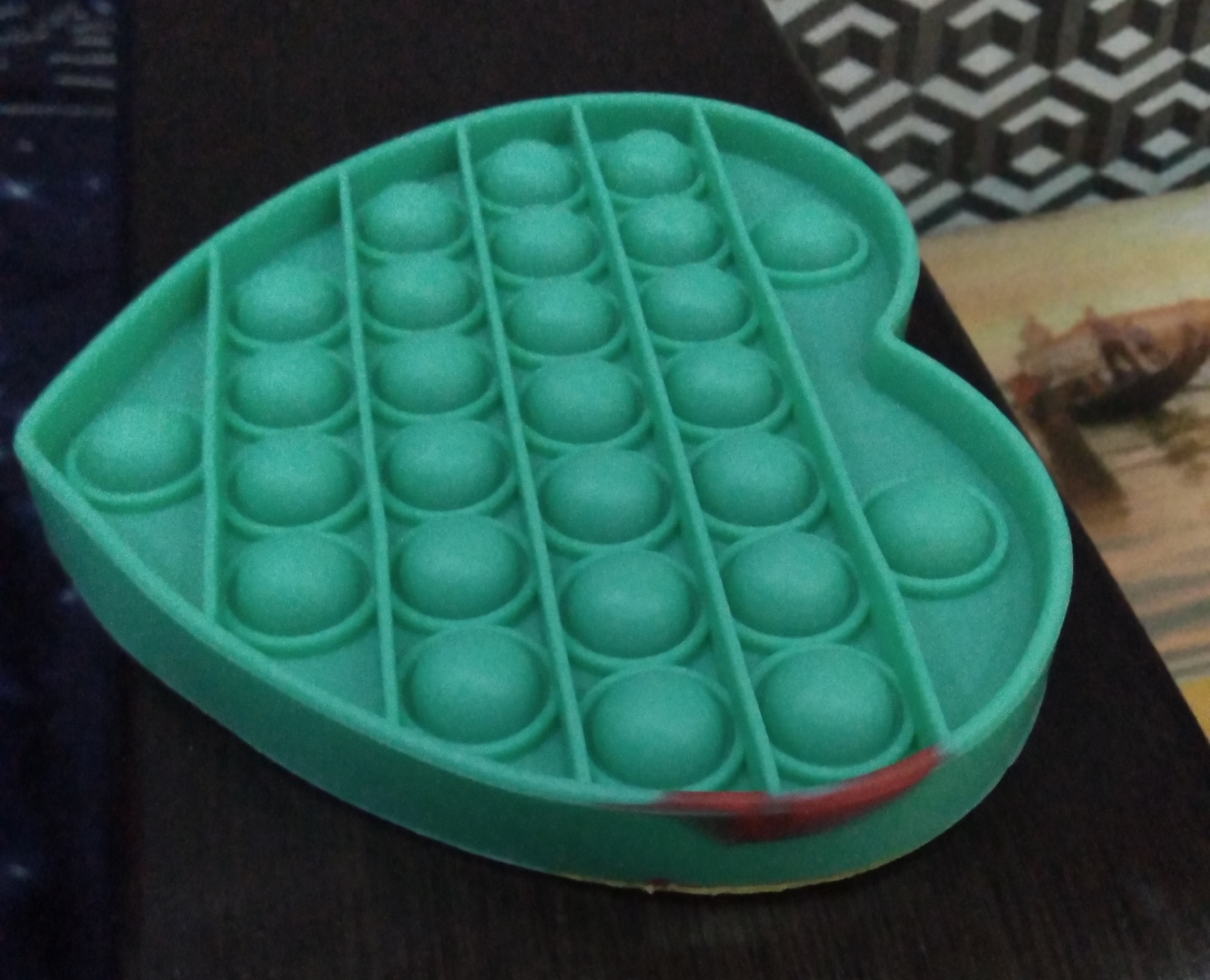 Фотография покупателя товара Антистресс игрушка «Вечная пупырка», сердце, трехцветное, МИКС - Фото 7