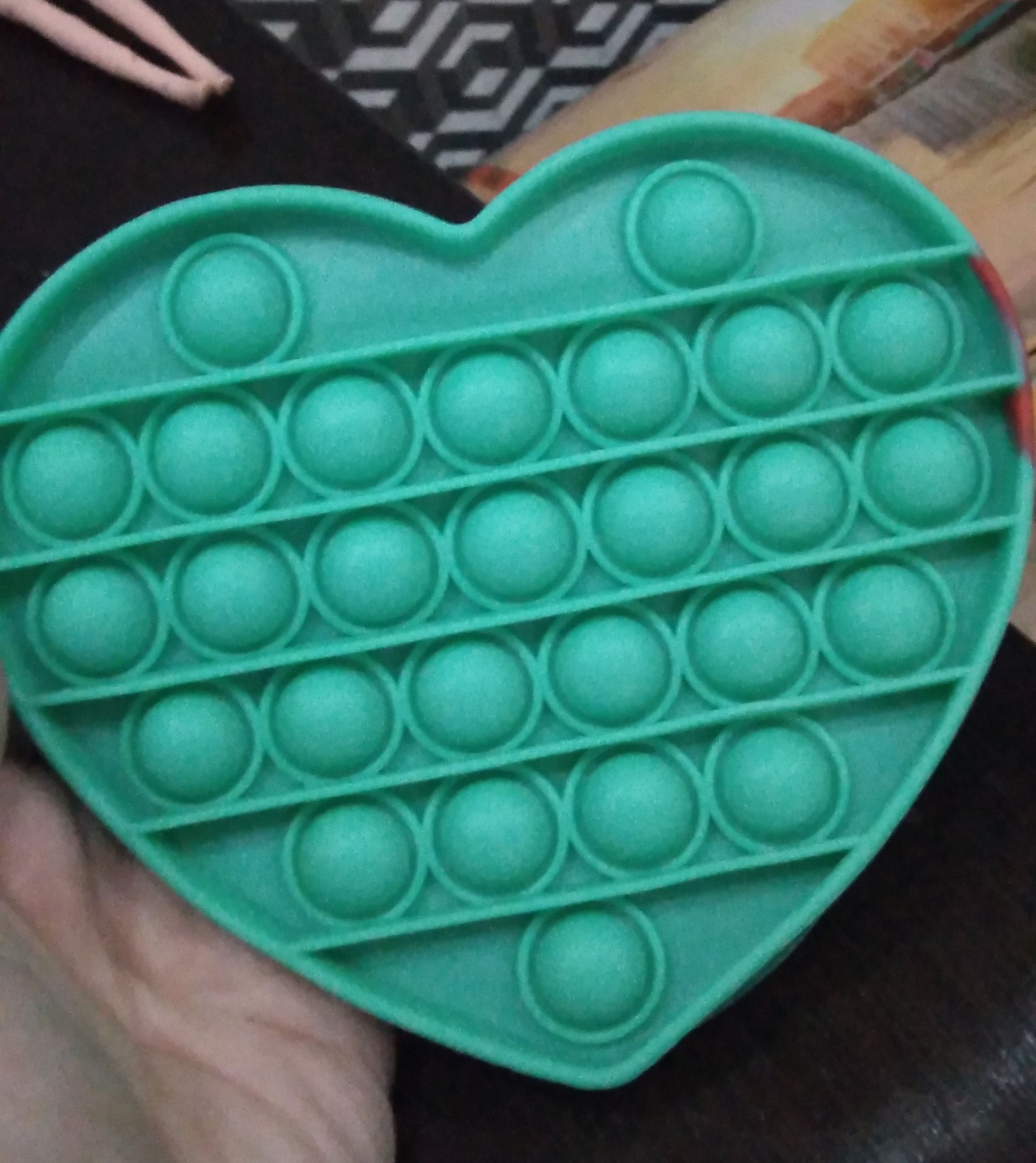 Фотография покупателя товара Антистресс игрушка «Вечная пупырка», сердце, трехцветное, МИКС - Фото 6