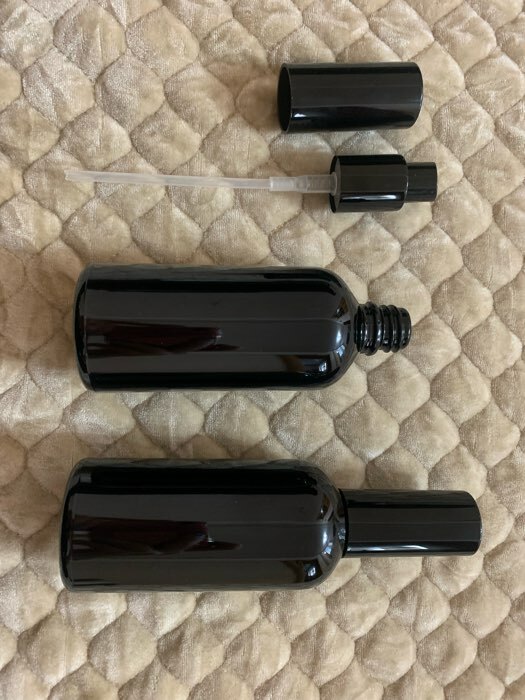 Фотография покупателя товара Бутылочка для хранения, с распылителем «Black», 100 мл, цвет чёрный - Фото 1
