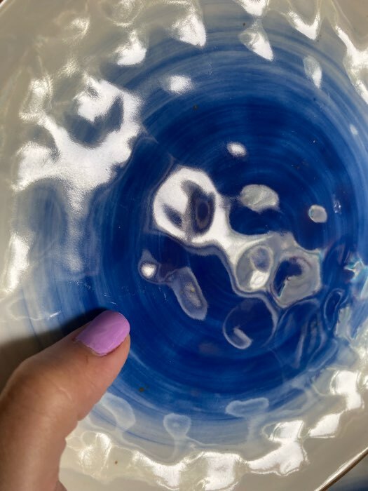 Фотография покупателя товара Тарелка фарфоровая Доляна «Космос», d=18,5 см, цвет синий