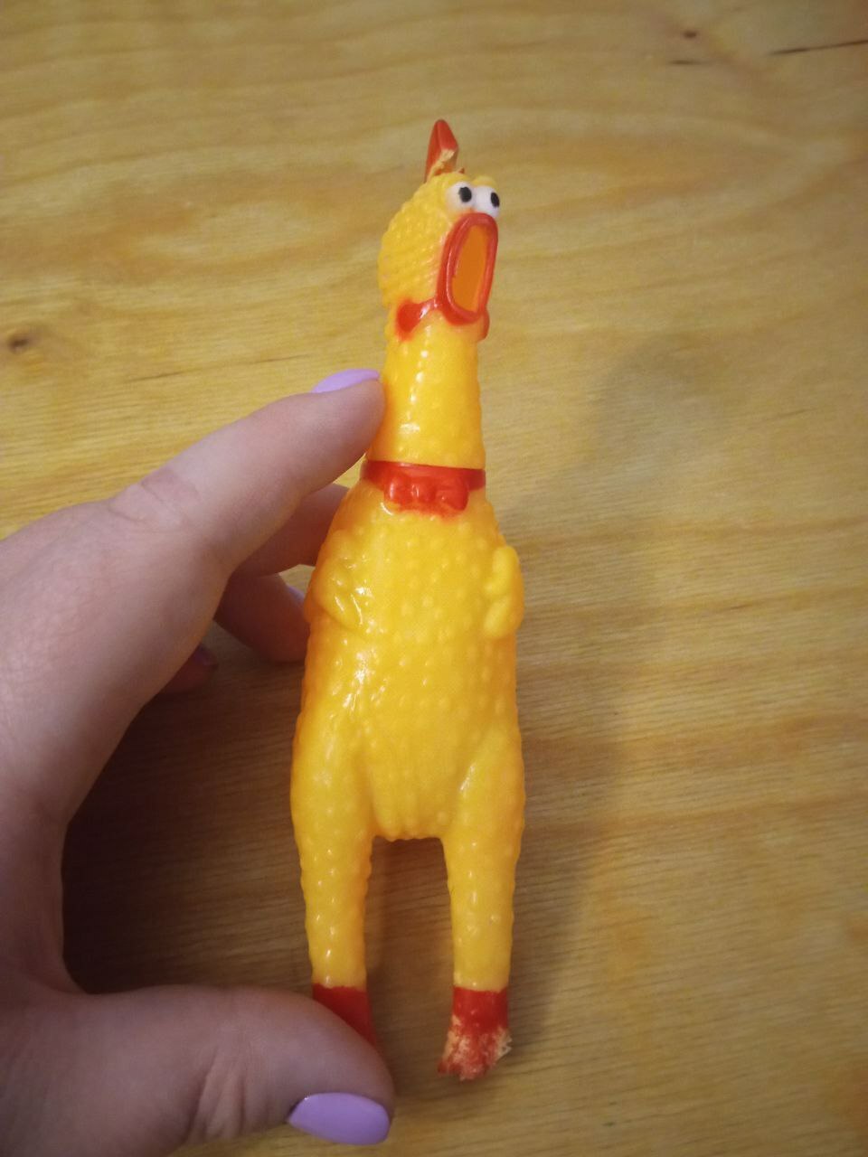 Фотография покупателя товара Игрушка пищащая "Задумчивая курица" малая, 16,5 см, жёлтая - Фото 29