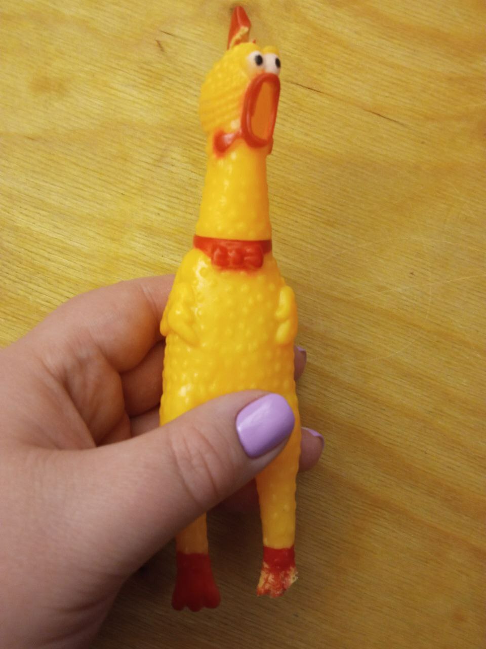 Фотография покупателя товара Игрушка пищащая "Задумчивая курица" малая, 16,5 см, жёлтая - Фото 29