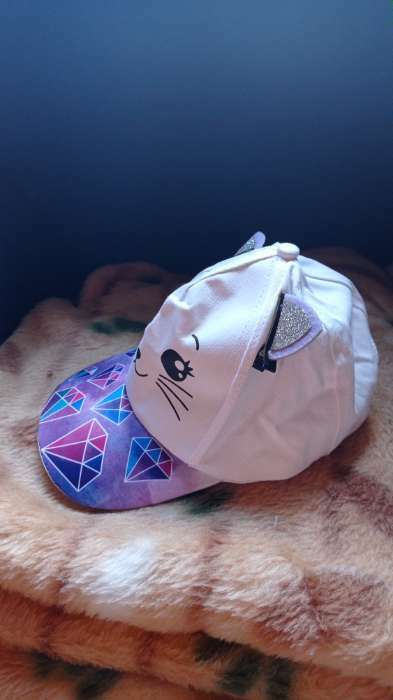Фотография покупателя товара Детский набор «Кошечка», рюкзак 21х25 см, кепка р-р. 52-54 см