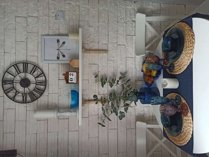 Фотография покупателя товара Тарелка плоская стеклянная «Идиллия», d=25 см, цвет синий - Фото 5