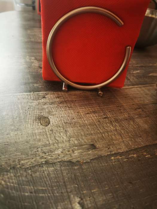 Фотография покупателя товара Салфетница Доляна «Ринго», 11×11×11 см, хромированная - Фото 6