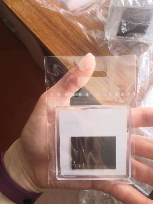 Фотография покупателя товара Заготовка акрилового магнита 6,3х6,3 cм прозрачный (набор 2 детали+пакет)