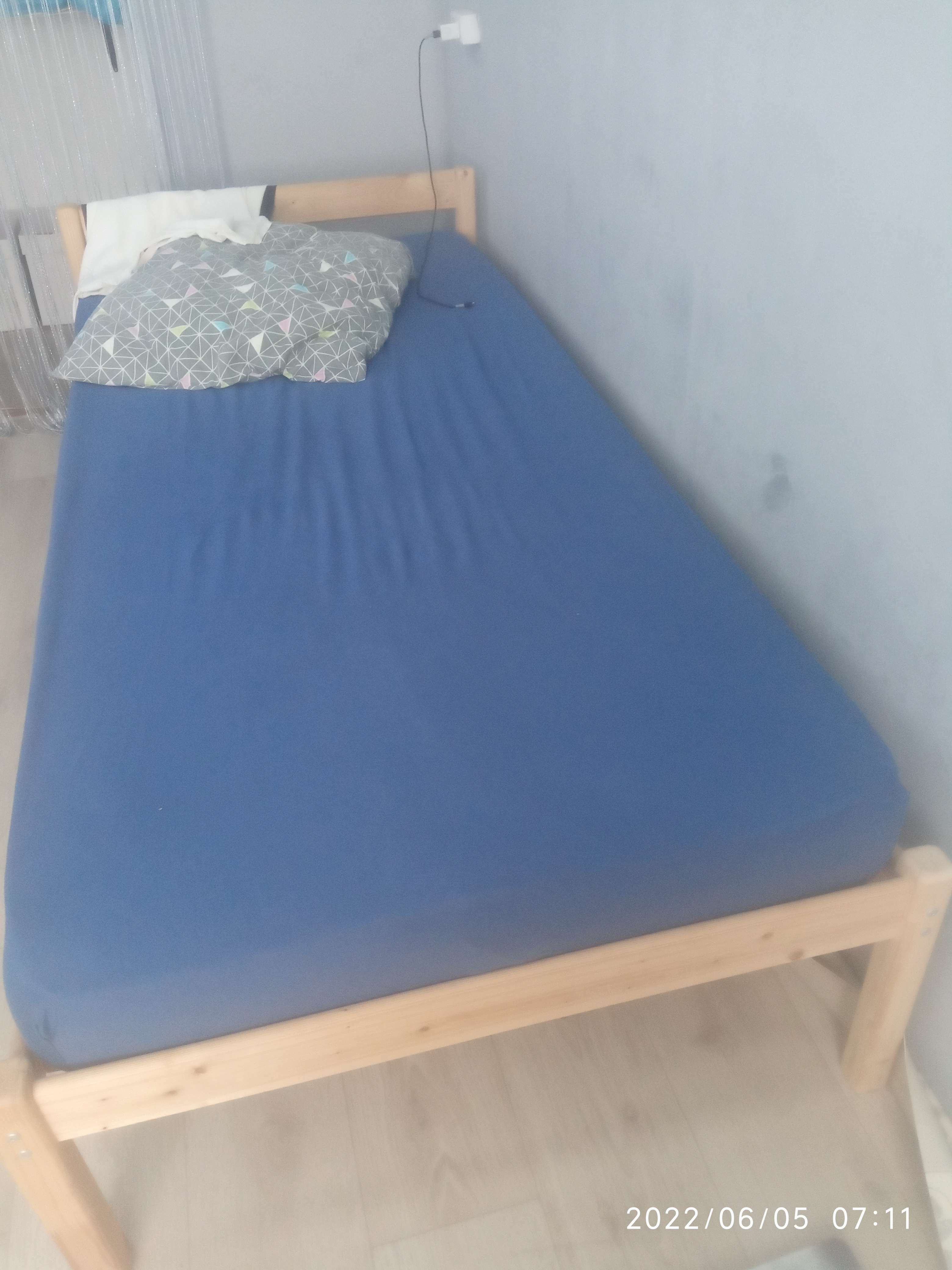 Фотография покупателя товара Простыня на резинке Indigo, размер 90х200х20 см, цвет синий - Фото 1