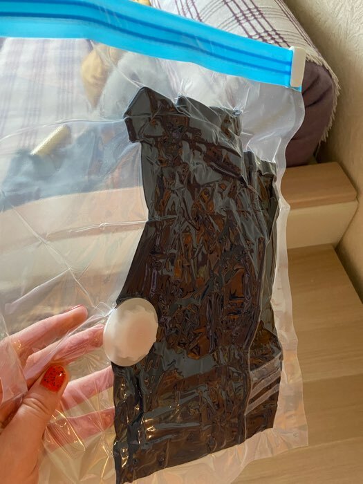 Фотография покупателя товара Вакуумный пакет для хранения вещей Доляна, 60×80 см, с рисунком - Фото 12