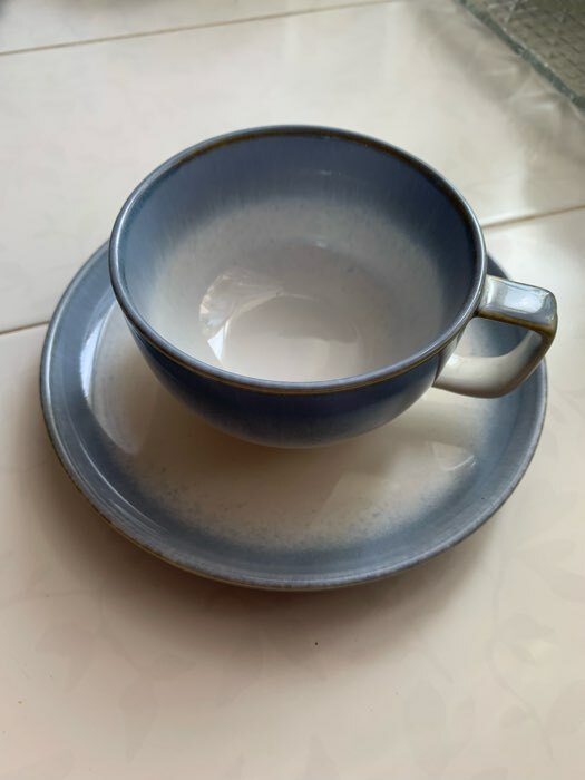 Фотография покупателя товара Чайная пара фарфоровая Magistro «Пэвэти», 2 предмета: чашка 220 мл, блюдце d=16,5 см, цвет голубой - Фото 2