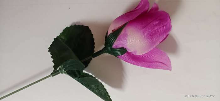 Фотография покупателя товара Цветы искусственные "Роза" 23 см, сиреневый - Фото 7