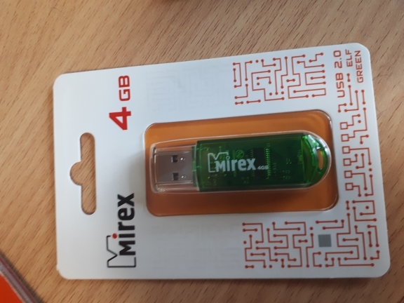 Фотография покупателя товара Флешка Mirex ELF GREEN, 4 Гб, USB2.0, чт до 25 Мб/с, зап до 15 Мб/с, зеленая - Фото 1